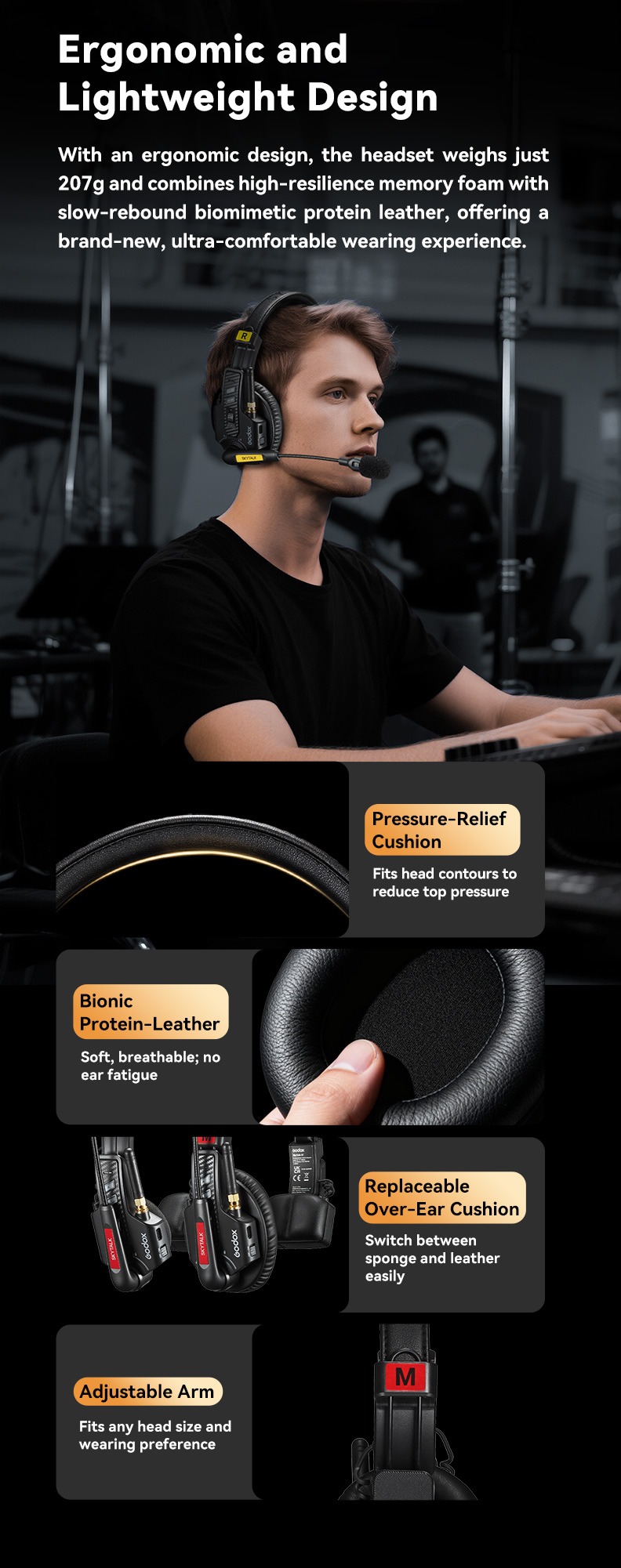 Godox SkyTalk R &mdash; Ergonomik ve hafif tasarım