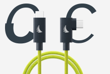 Angelbird USB-C 4.0 2m Kablo Lime (Dik açı)