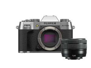 X-T50 Gümüş + XC15-45mm Kit