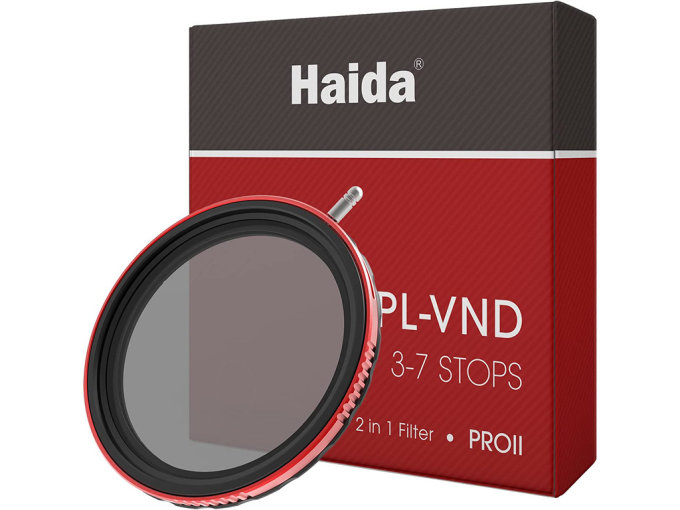 Haida 72mm Pro II CPL-VND Dairesel Polarize ve Değişken ND 2in1 Filtre 