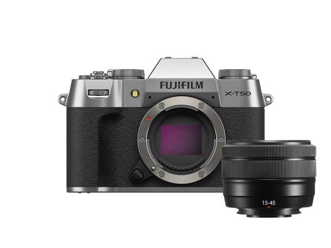 Fujifilm X-T50 Gümüş + XC15-45mm Kit 