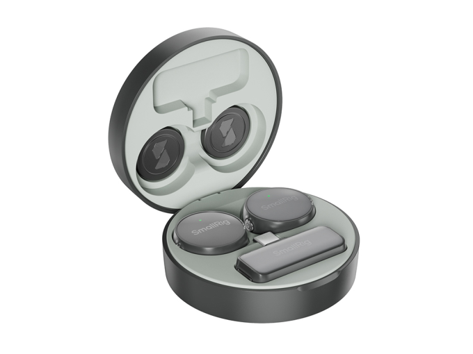 SmallRig 4934 Siyah 24bit / 48kHz Type-C Kablosuz Yaka Mikrofonu 300 Metre Çekim Aralığı