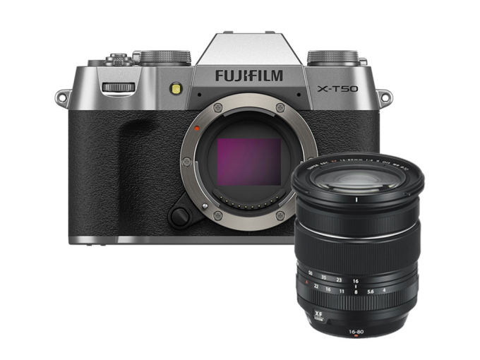 Fujifilm X-T50 Gümüş + XF16-80mm Kit 