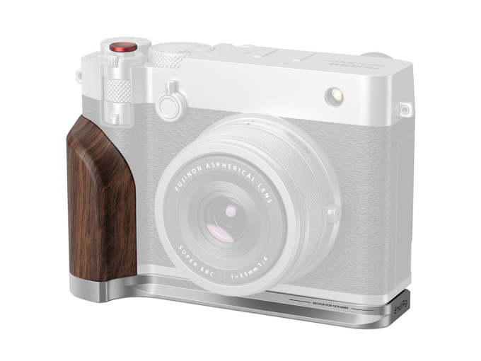 SmallRig 5265 Fujifilm GFX100RF Uyumlu Gümüş L Braket Ahşap