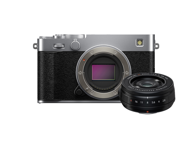 Fujifilm X-E5 Gümüş + XF23mmF2.8 R WR Kit 