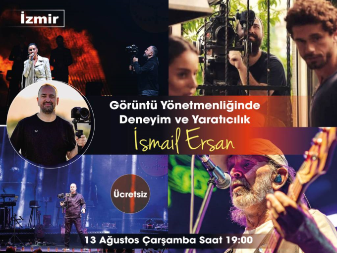 Fujifilm Görüntü Yönetmenliğinde Deneyim ve Yaratıcılık Bu etkinliğin kontenjanı 60 kişidir. Şu an 48 kişilik yer kalmıştır. 