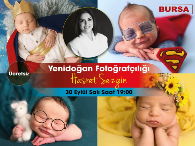 Fujifilm Yenidoğan Fotoğrafçılığı Bu etkinliğin kontenjanı 60 kişidir. Şu an 57 kişilik yer kalmıştır. 