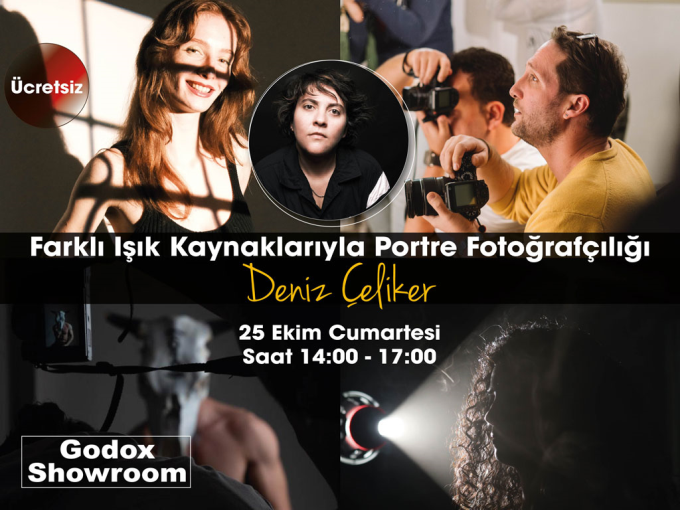 Fujifilm Farklı Işık Kaynaklarıyla Portre Fotoğrafçılığı Bu etkinliğin kontenjanı 20 kişidir. Şu an 0 kişilik yer kalmıştır.