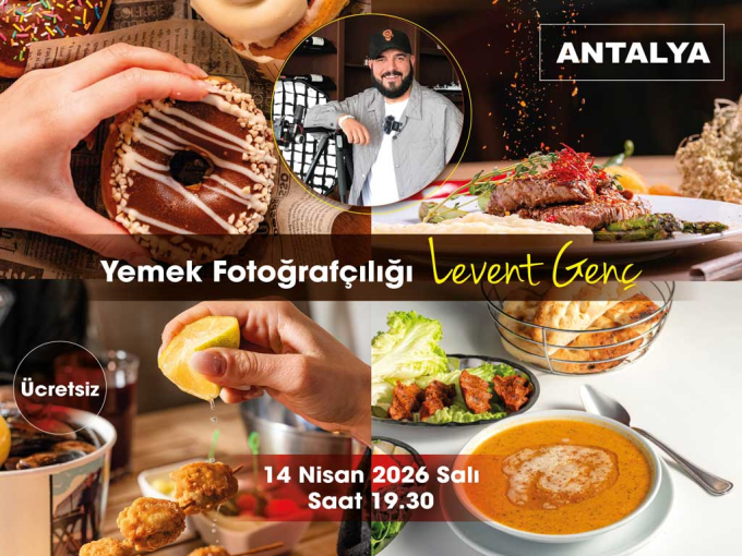 Fujifilm Yemek Fotoğrafçılığı Bu etkinliğin kontenjanı 35 kişidir. Şu an 30 kişilik yer kalmıştır. 