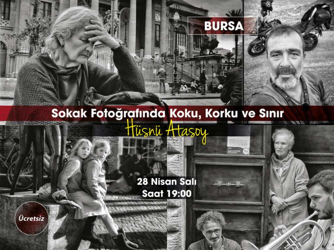 Fujifilm Sokak Fotoğrafında Koku, Korku ve Sınır Bu etkinliğin kontenjanı 60 kişidir. Şu an 60 kişilik yer kalmıştır. 