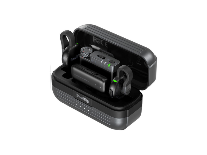 SmallRig 5715 S70 Siyah 2 Kişilik 48kHz/24bit Kablosuz Yaka Mikrofonu Kamera ve Akıllı Telefonlar için