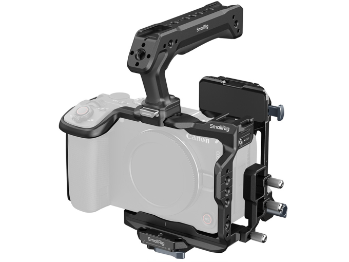 SmallRig 6381 Canon EOS R6 V Uyumlu HawkLock Hızlı Çıkarma Full Kafes Seti Üst Tutma Kolu, Kablo Tutucu ve V-Mount Plate Dahildir