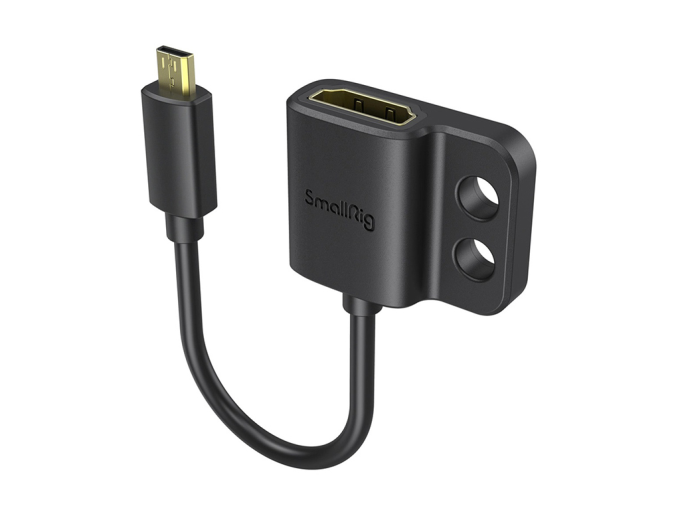 SmallRig 3021 4K HDMI Kablo Adaptörü (D-A) Mikro HDMI Erkek - HDMI Dişi