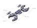 SmallRig SmallRig 4103 Double Crab-Shaped Clamp 