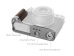 SmallRig 5265 GFX100RF için Gümüş L Kafes 