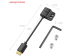 SmallRig 3020 Ultra İnce 4K HDMI Kablo Uzatıcı (C - A) Mini HDMI Erkek - HDMI Dişi