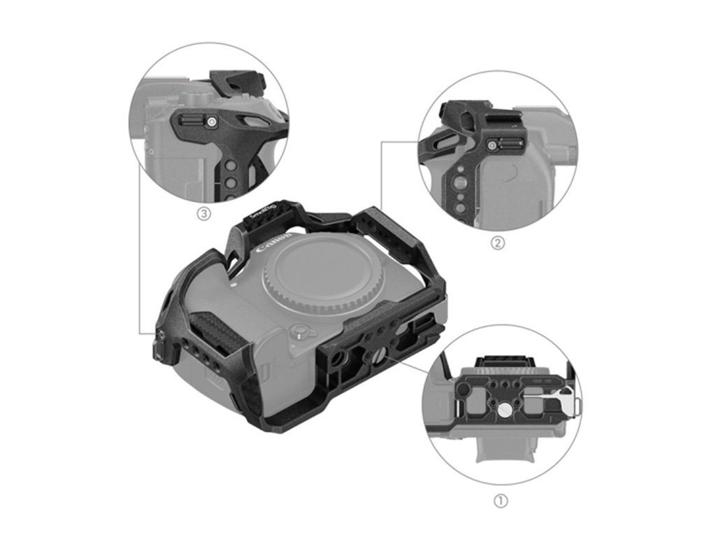 SmallRig 4003 Canon EOS R7 Black Mamba Kafes