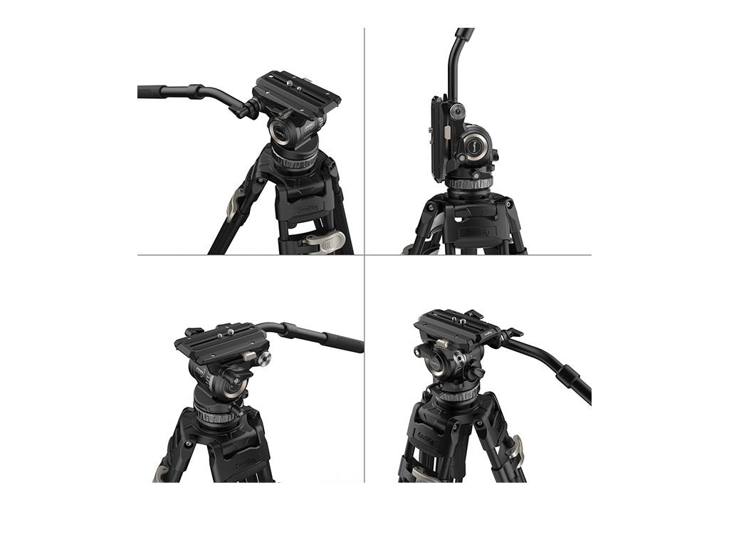 SmallRig 4465 AD-Pro8 FreeBlazer 8kg Taşıma Kapasiteli Karbon Fiber Video Tripodu 196cm Maksimum Uzunluk