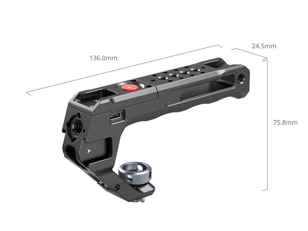 SmallRig 4927 Kayıt Tuşu Özellikli ARRI Bağlantılı Üst Tutma Kolu