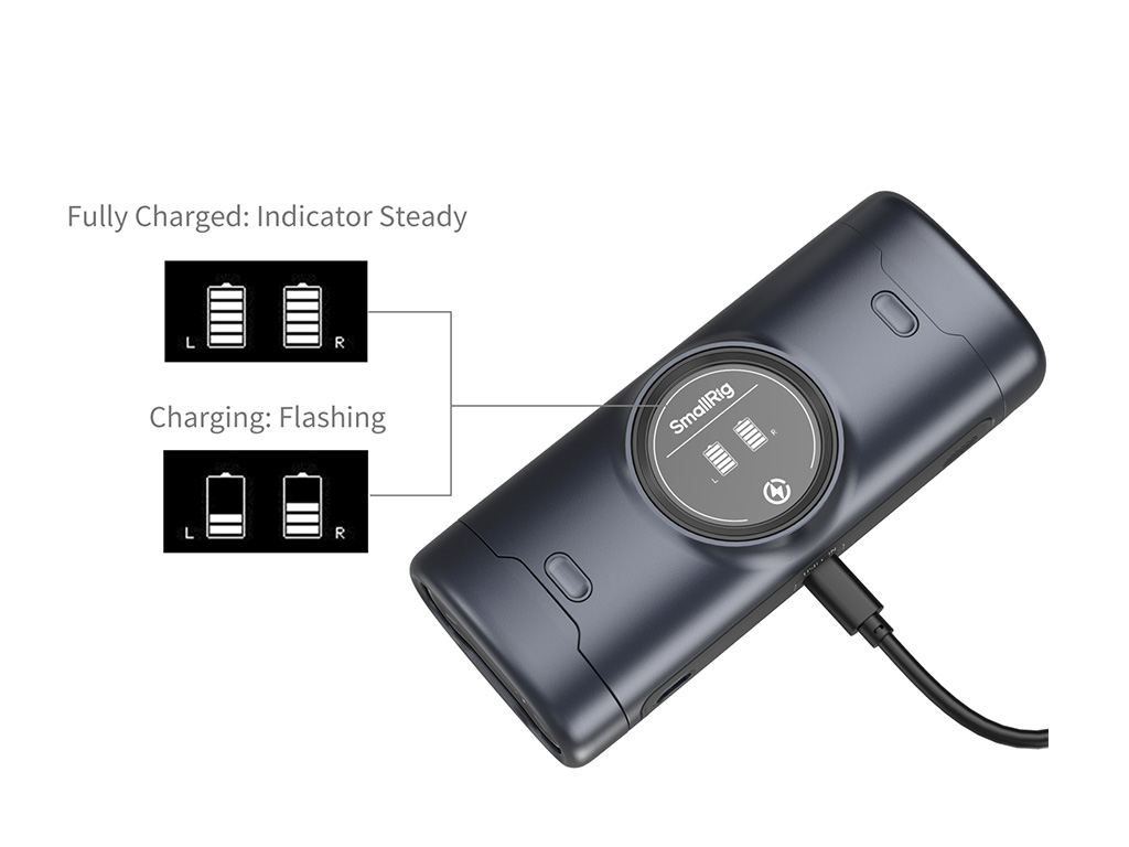SmallRig 5108 Canon LP-E6P ve LP-E6NH Uyumlu Powerbank Özellikli Şarj Cihazı 13.600 mAh