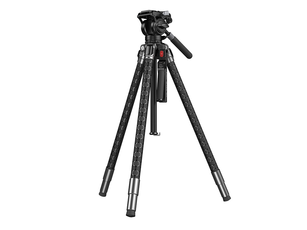 SmallRig 5305 Potato Jet Tribex Se 6kg Taşıma Kapasiteli Hidrolik Video Tripodu 166cm Maksimum Uzunluk