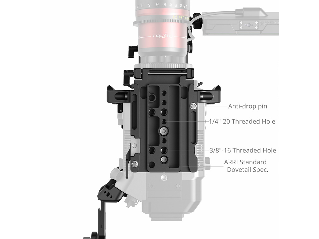 SmallRig 5341 Fujifilm GFX Eterna 55 Uyumlu Full Kafes Kiti 15mm Çubuk, Monitör Bağlantısı ve Tutacak Dahil