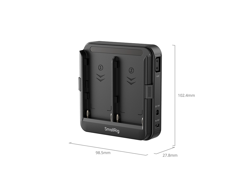 SmallRig 5536 NP-F Tipi Batarya Plakası ve 36w Şarj Aleti Çalışırken Değiştirilebilme Özelliği