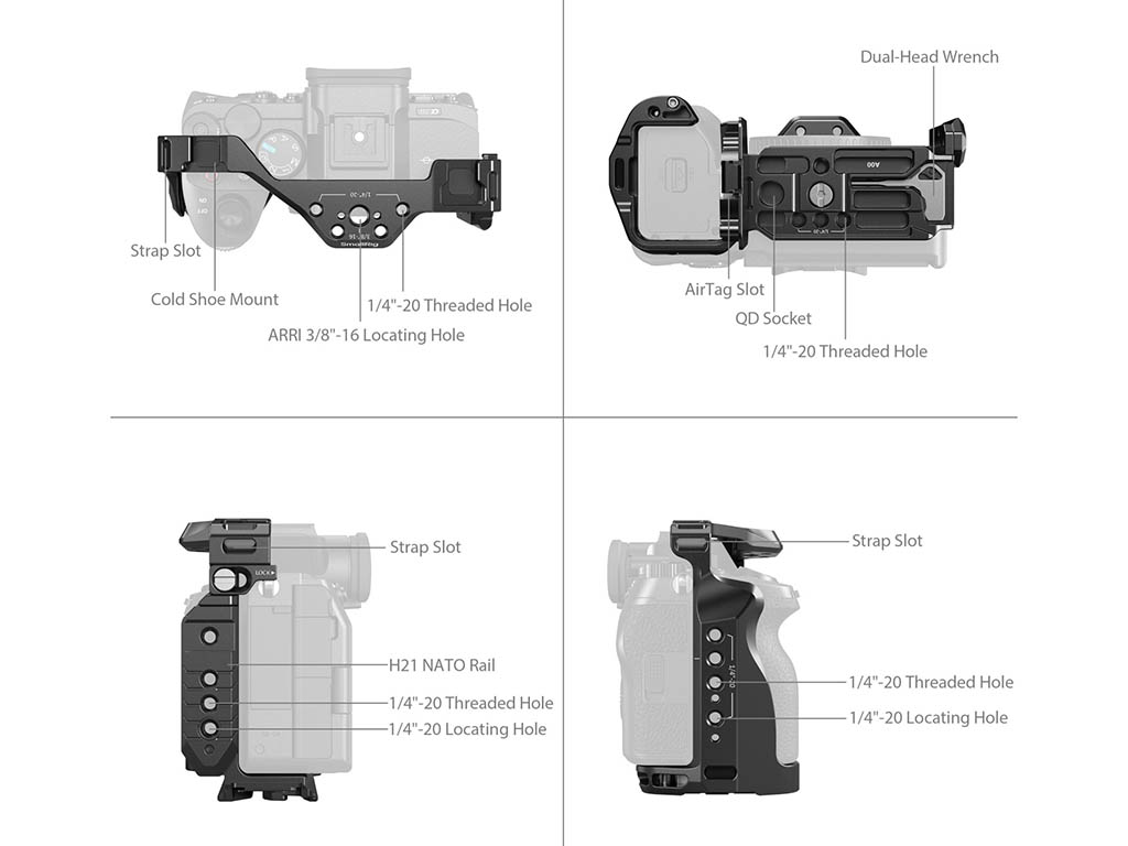 SmallRig 5583 Sony A7R V / A7 IV / A7S III Uyumlu Kafes