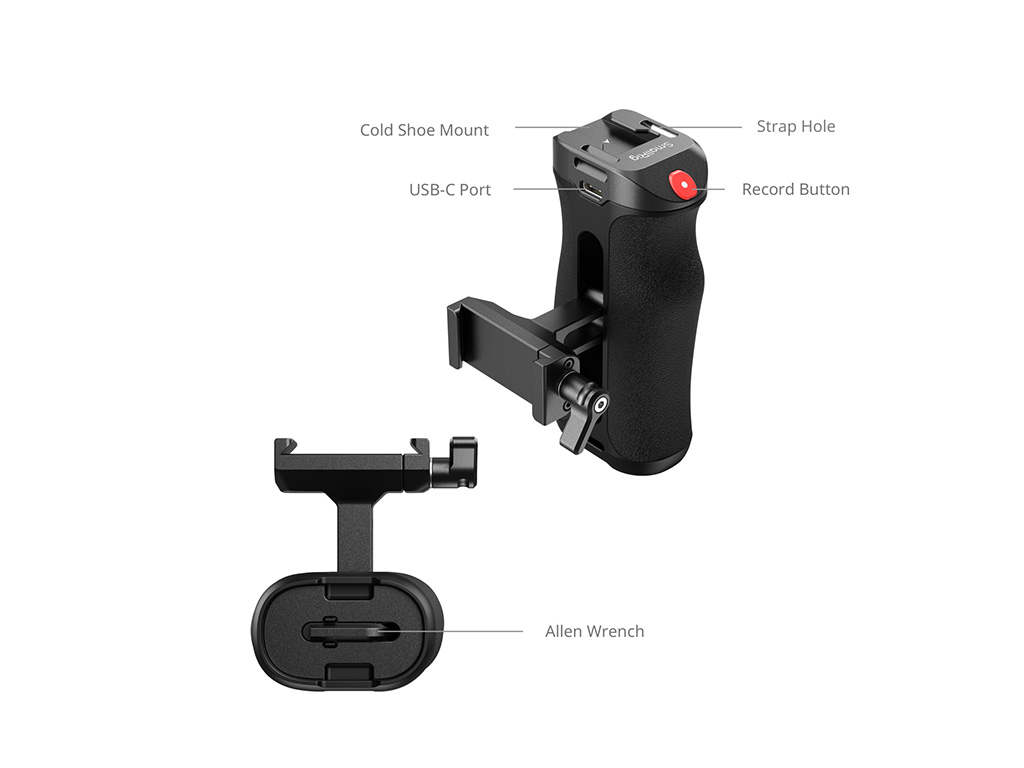 SmallRig 5694 Arca Swiss Bağlantı Kayıt Özellikli Yan Tutamak