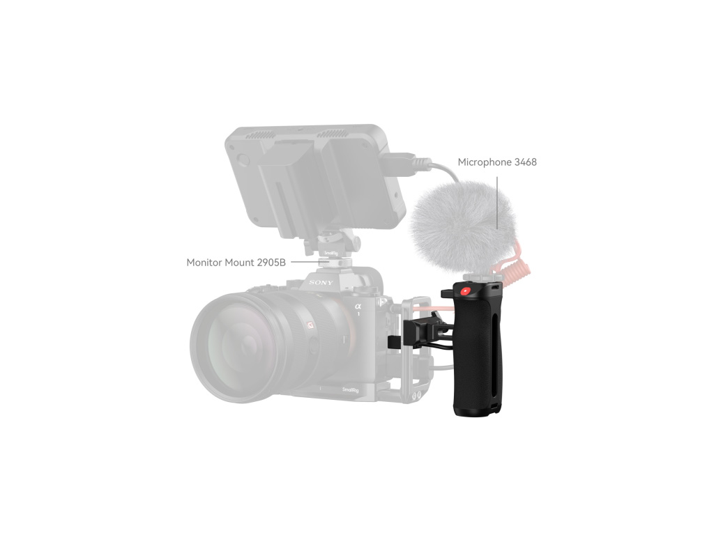 SmallRig 5694 Arca Swiss Bağlantı Kayıt Özellikli Yan Tutamak