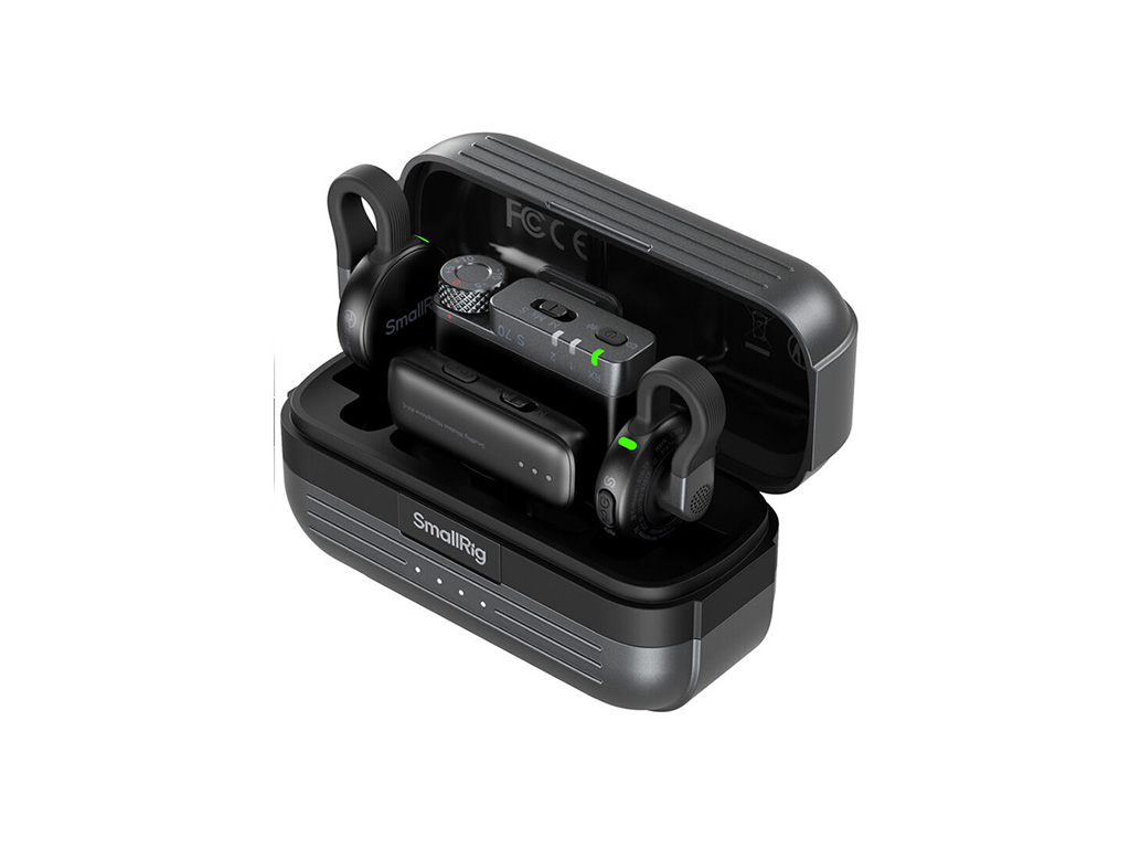 SmallRig 5715 S70 Siyah 2 Kişilik 48kHz/24bit Kablosuz Yaka Mikrofonu Kamera ve Akıllı Telefonlar için