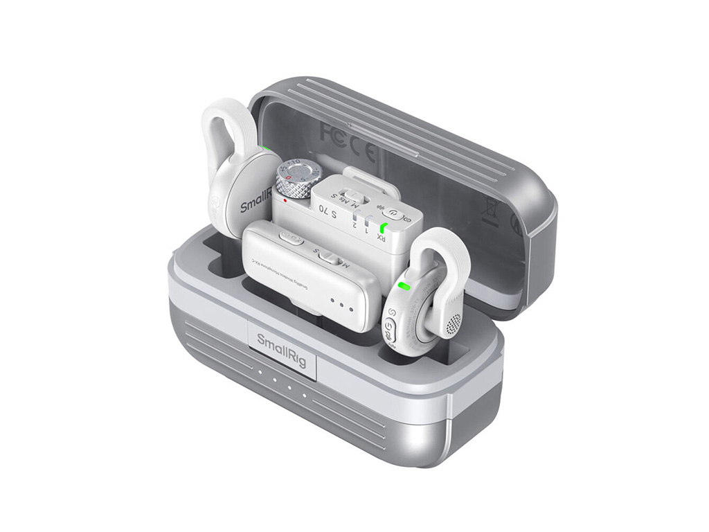 SmallRig 5716 S70 Gümüş 2 Kişilik 48kHz/24bit Kablosuz Yaka Mikrofonu Kamera ve Akıllı Telefonlar için