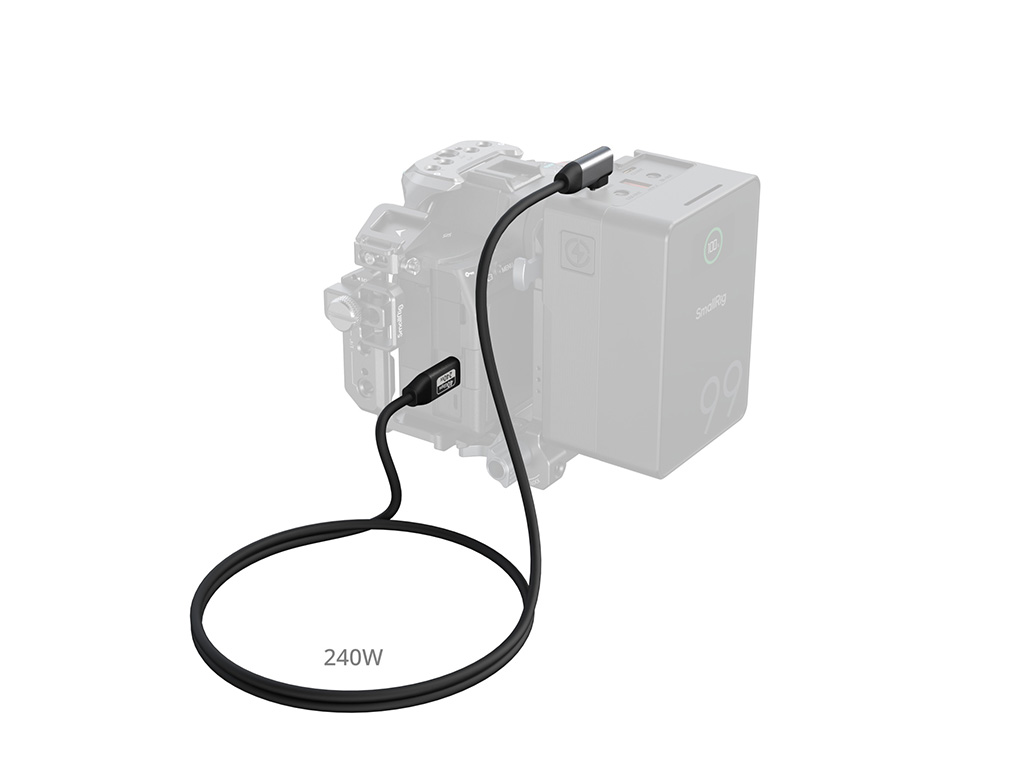SmallRig 5732 Type-C Çok Amaçlı Görüntü ve Veri Aktarım Kablosu 40Gbps + 240W + 8K + 100cm