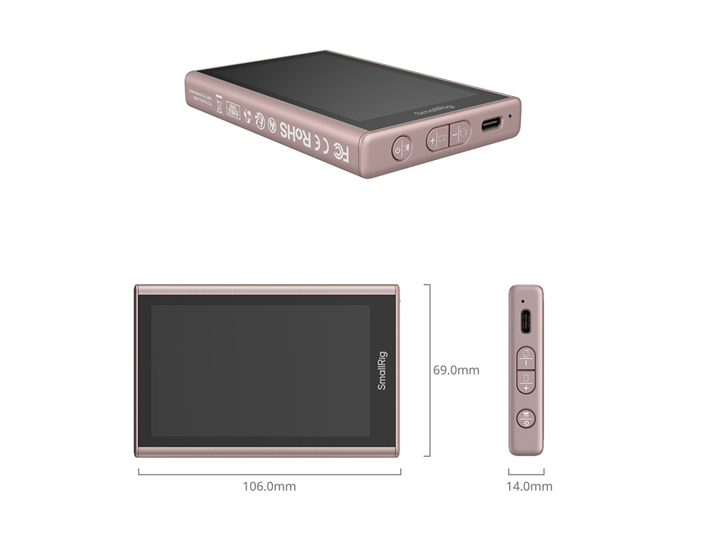 SmallRig 5746 Cep Telefonları ile Uyumlu Magsafe Kablosuz Selfie Monitörü iOS ve Android Uyumlu, 10 Metre Mesafe