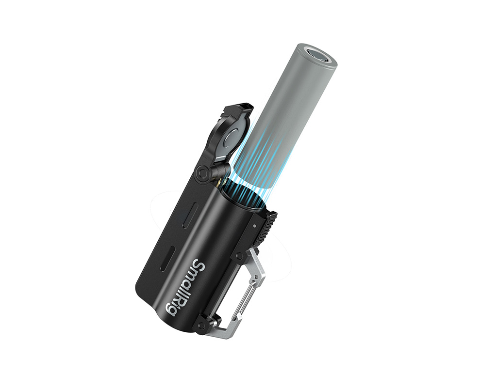 SmallRig 6089 2' si 1 Arada 10000mAh Klipsli Şarj Cihazı ve Powerbank Değiştirilebilir Bataryalı