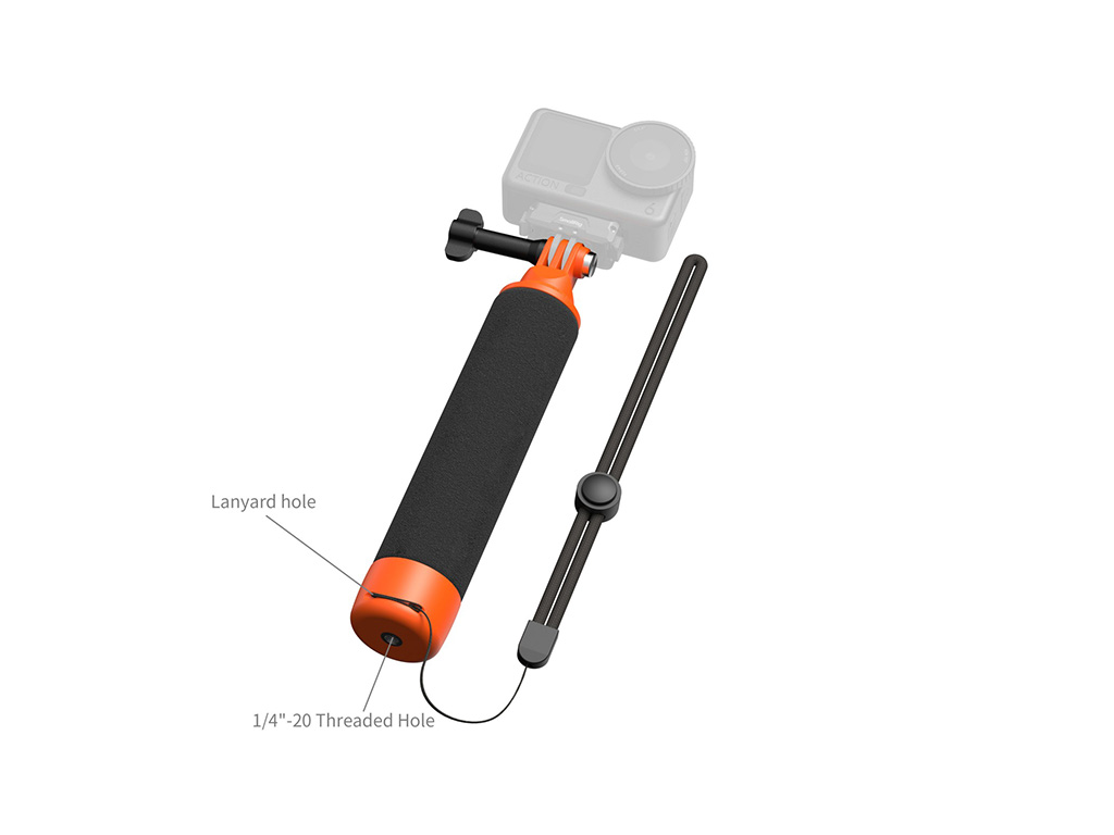 SmallRig 6152 Aksiyon Kamera ile Uyumlu Suda Batmayan Tutucu