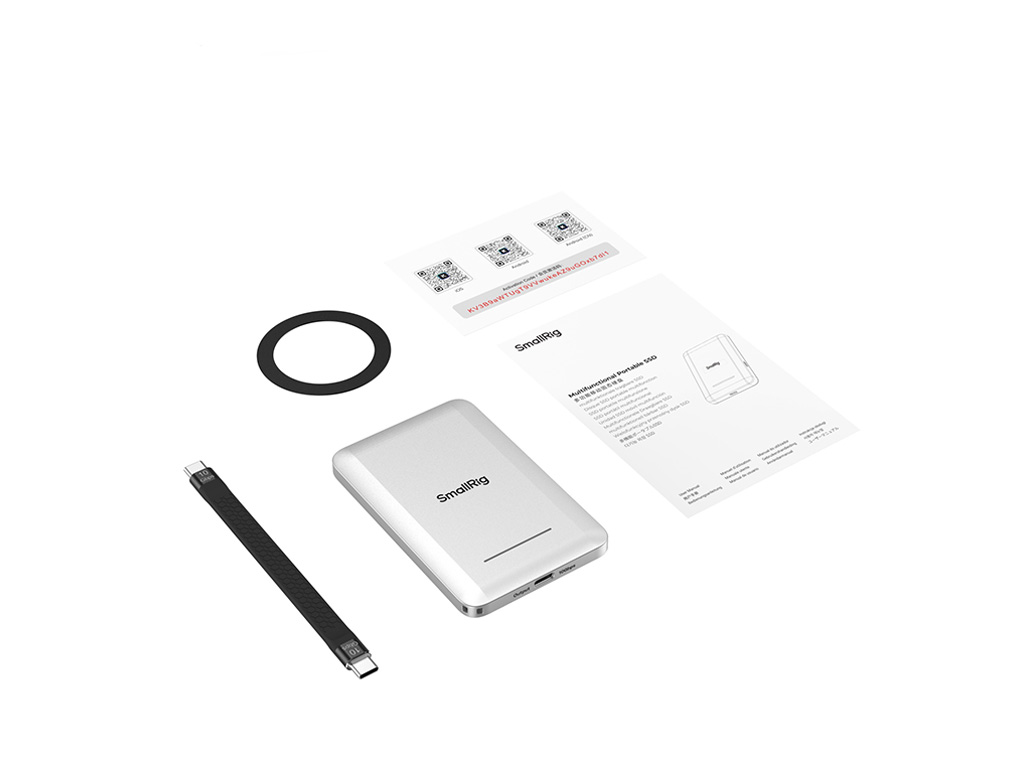 SmallRig 6292 Kart Okuyucu ve PD Özellikli 5 in 1 Magsafe 1 TB Taşınabilir SSD PD Şarj Desteği