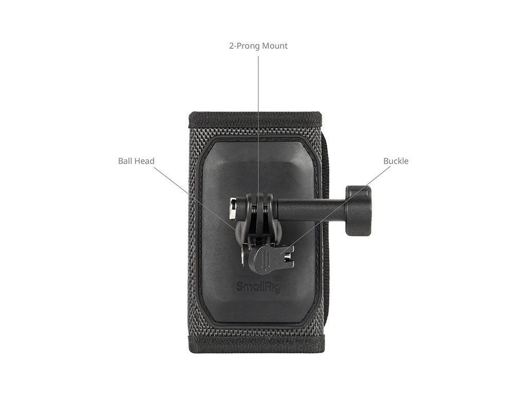 SmallRig 6306 DJI Osmo Action 6 / Nano Uyumlu Cırtlı Sırt Çantası Montaj Aparatı