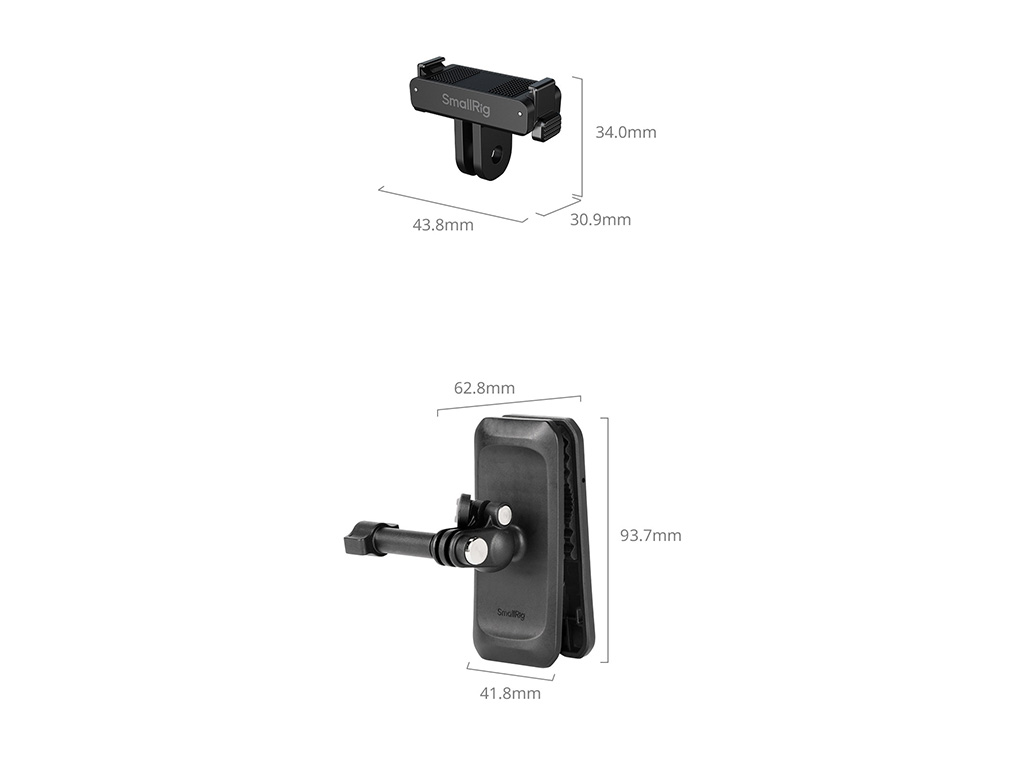 SmallRig 6307 DJI Osmo Action 6 / Nano Uyumlu Sırt Çantası Klipsi