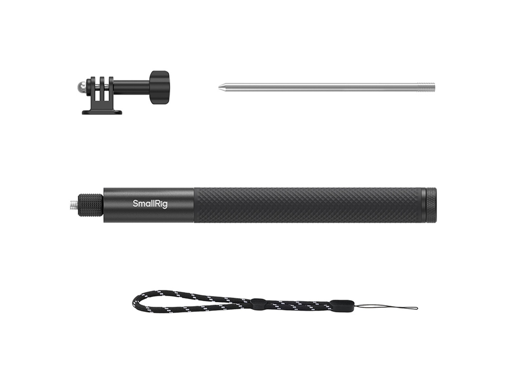 SmallRig 6319 Aksiyon Kamera ile Uyumlu Selfie Çubuğu 28-1120cm Arasında Uzayabilir