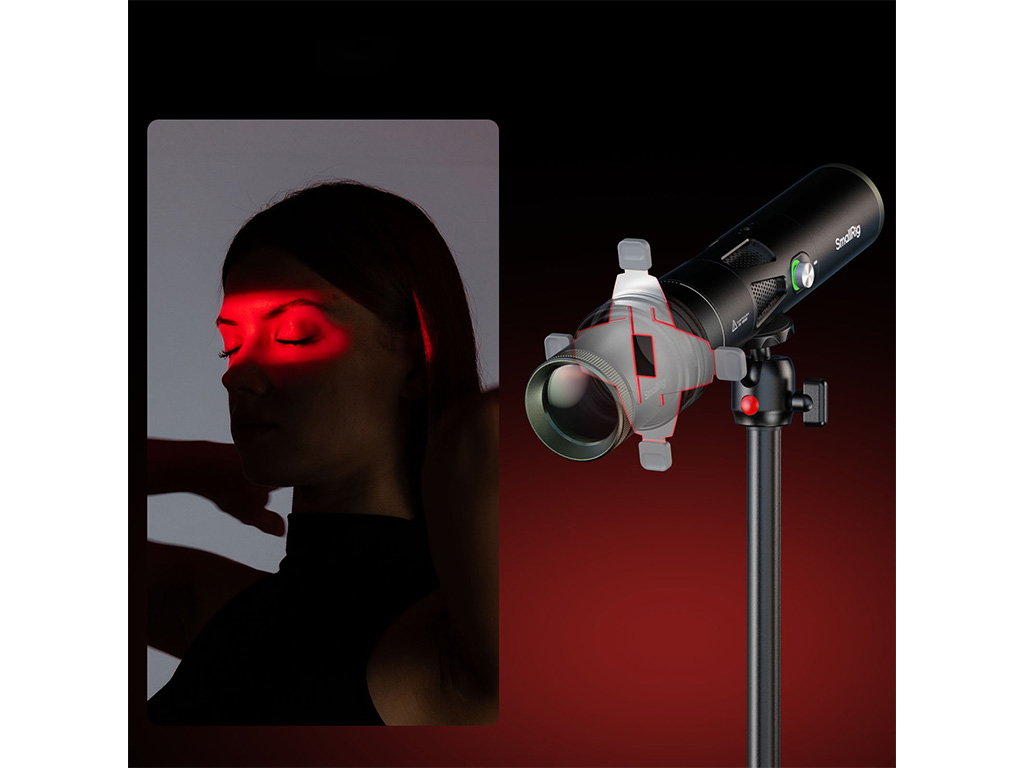 SmallRig 6376 RF 10C / RF 20C Uyumlu 4x Parlak SP Air Spotlight 10 Adet Gobo Dahil