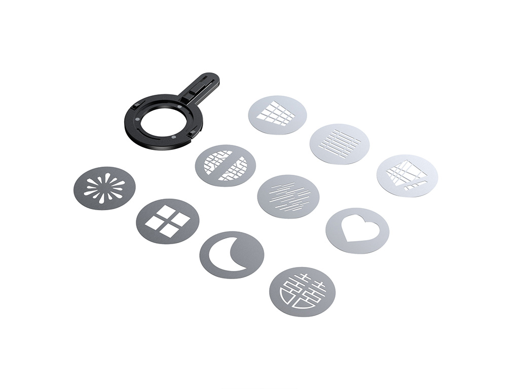 SmallRig 6376 RF 10C / RF 20C Uyumlu 4x Parlak SP Air Spotlight 10 Adet Gobo Dahil