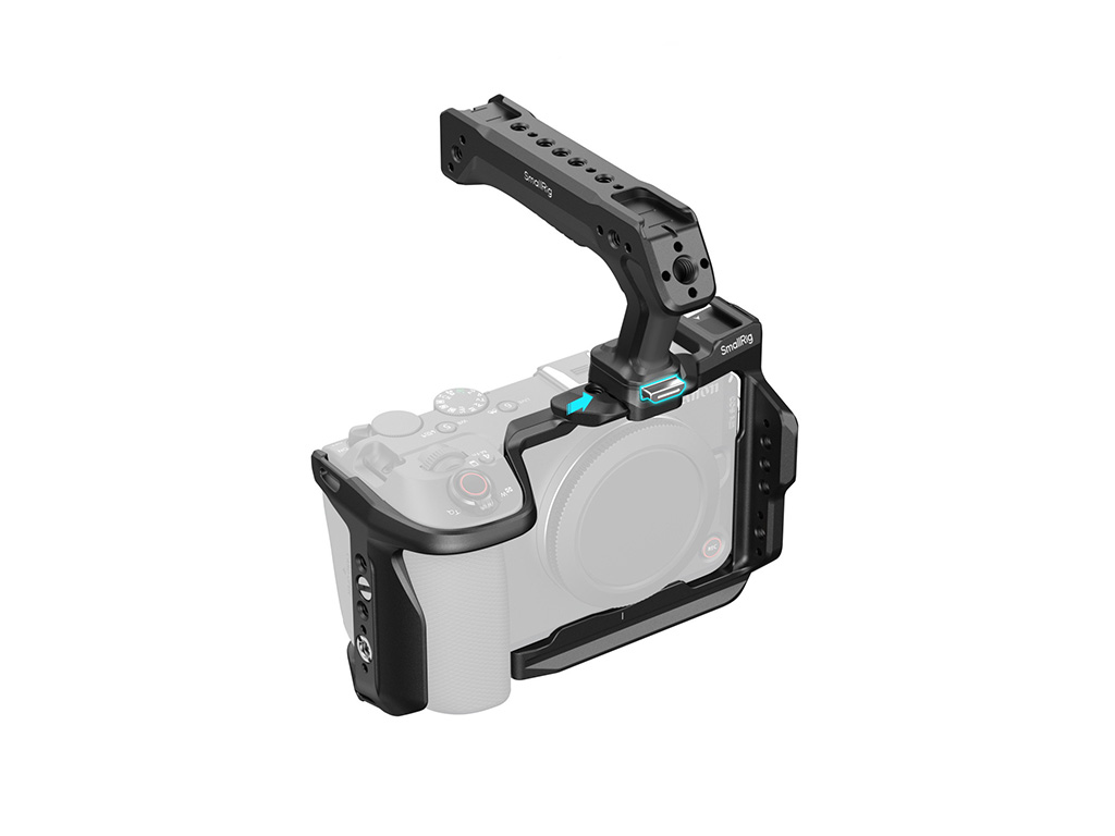 SmallRig 6379 Canon EOS R6 V Uyumlu HawkLock Hızlı Çıkarma Full Kafes Seti Üst Tutma Kolu ve Kablo Tutucu Dahildir