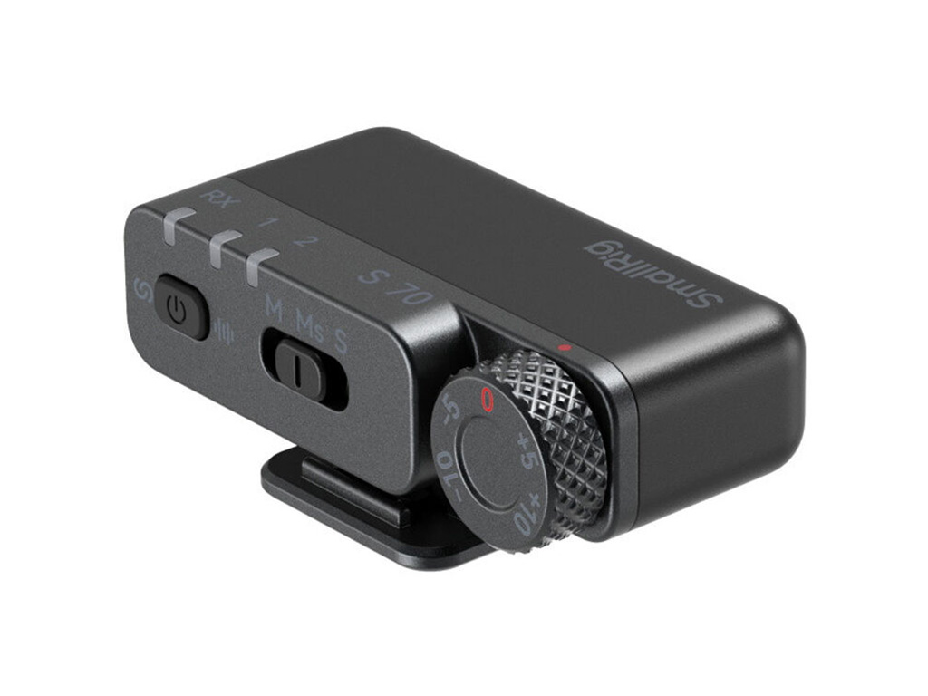 SmallRig 6526 S70 Siyah 2 Kişilik 48kHz/24bit Kablosuz Yaka Mikrofonu + Silikon Kılıf Seti Kamera ve Akıllı Telefonlar için