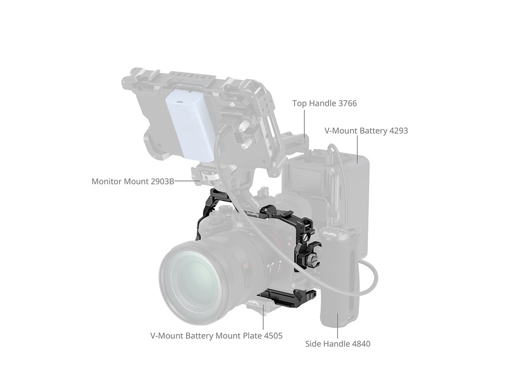 SmallRig 6702 Sony A7R VI Uyumlu HawkLock Kafes DJI ile Uyumludur